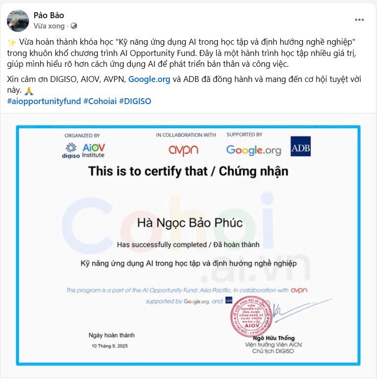Feedback học viên 12